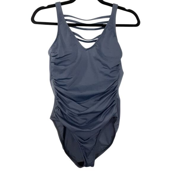 Magicsuit Steffi Behind Bars Black One Piece Swimsuit Womens S MiracleSuit - Picture 2 of 13